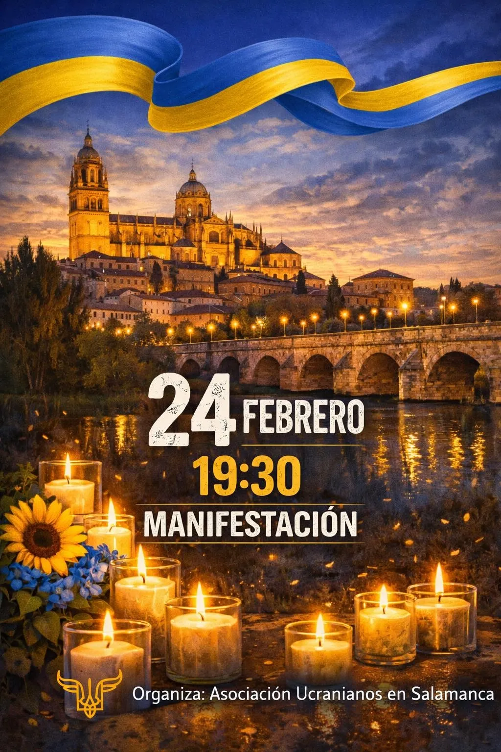 Foto 2 - "No es solo una fecha, es un compromiso". Salamanca volver&aacute; a salir a la calle este martes para pedir el fin de la invasi&oacute;n rusa en Ucrania