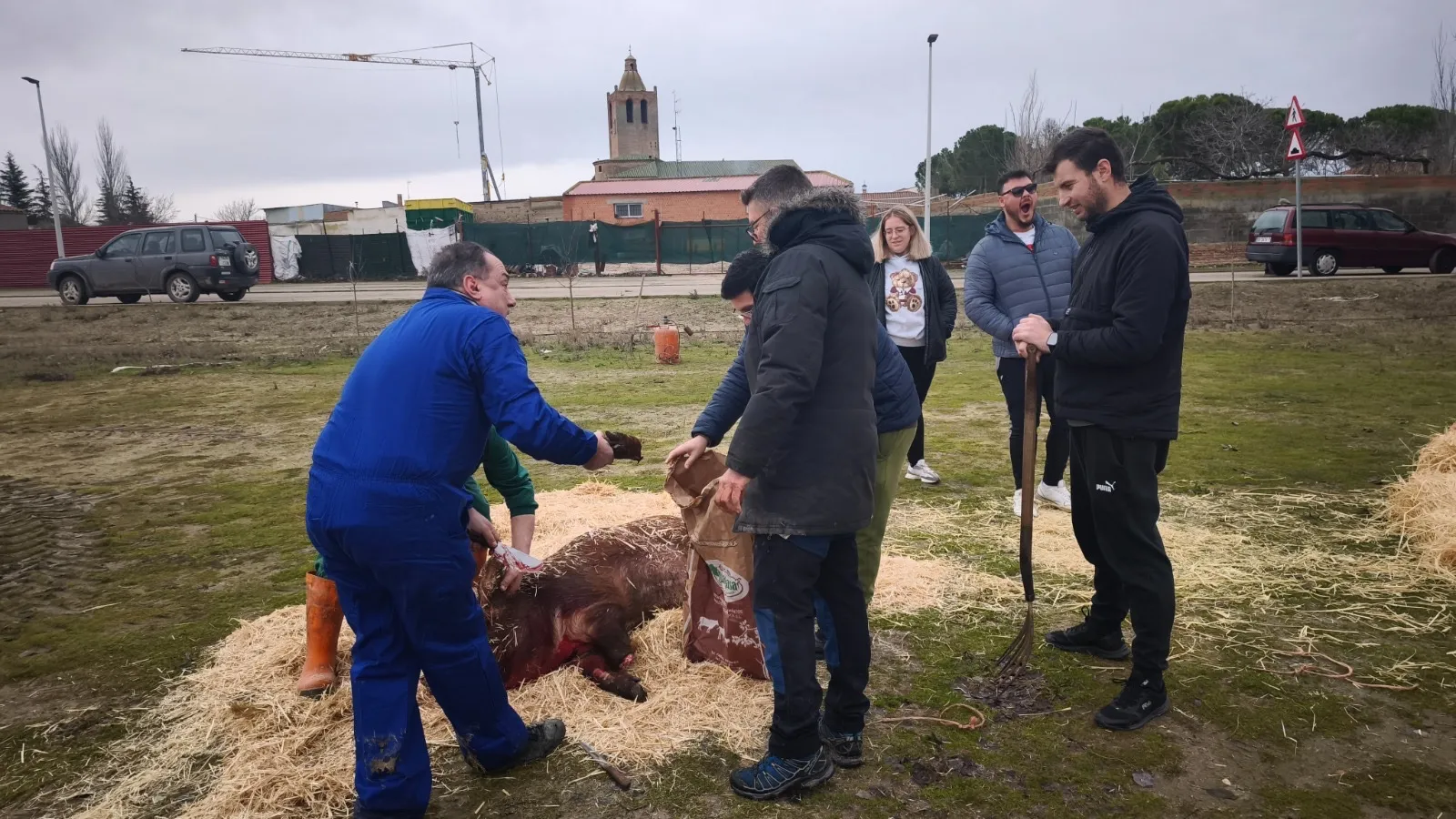 Foto 6 - Paradinas re&uacute;ne a varios cientos de personas en su tradicional y esperada Fiesta de la Matanza