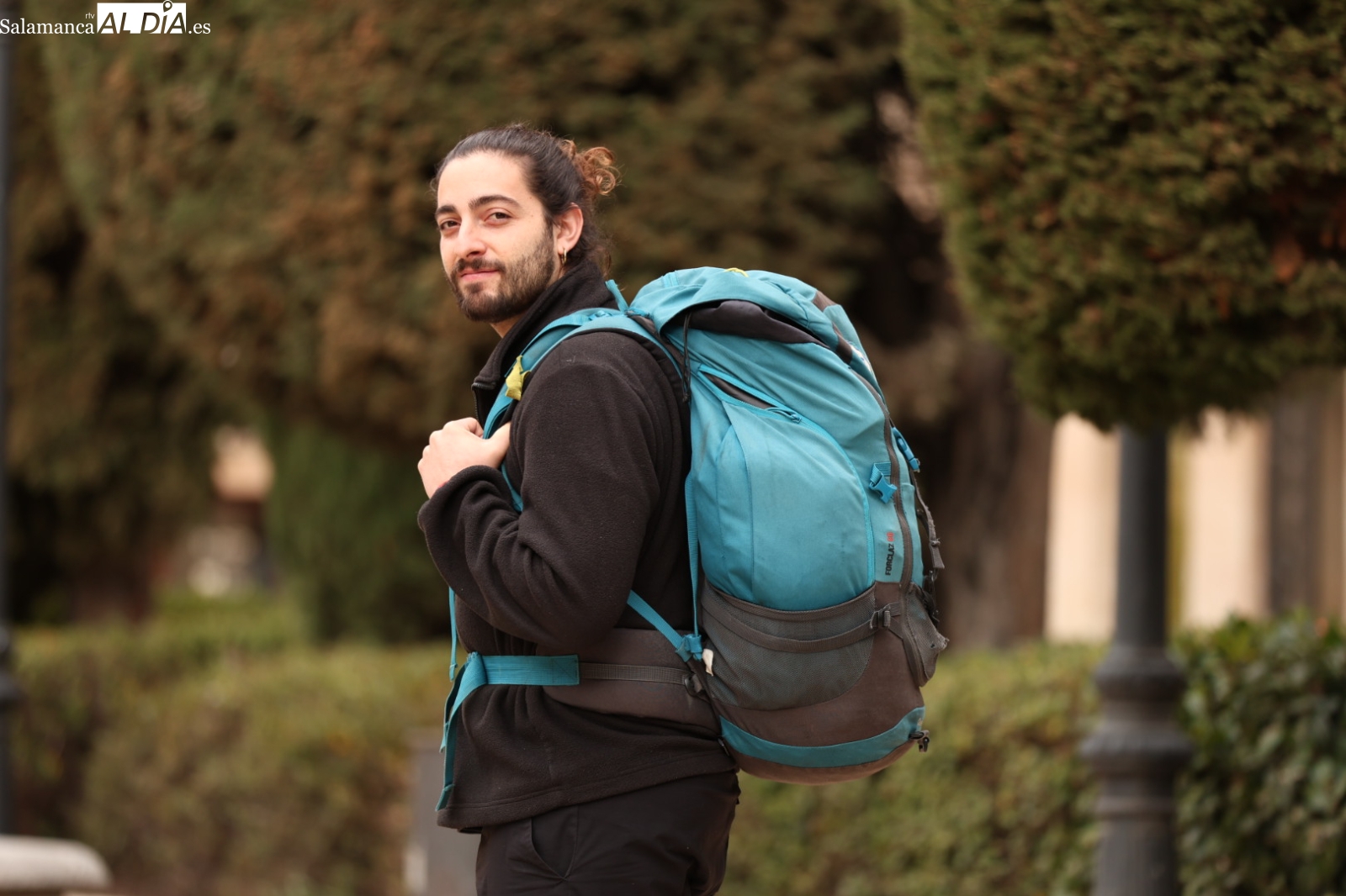 Adrián Lafuente culmina su vuelta al mundo en La Alberca