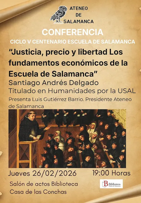 Foto 2 - Econom&iacute;a, derechos y Am&eacute;rica: el Ateneo revisa la Escuela de Salamanca cinco siglos despu&eacute;s