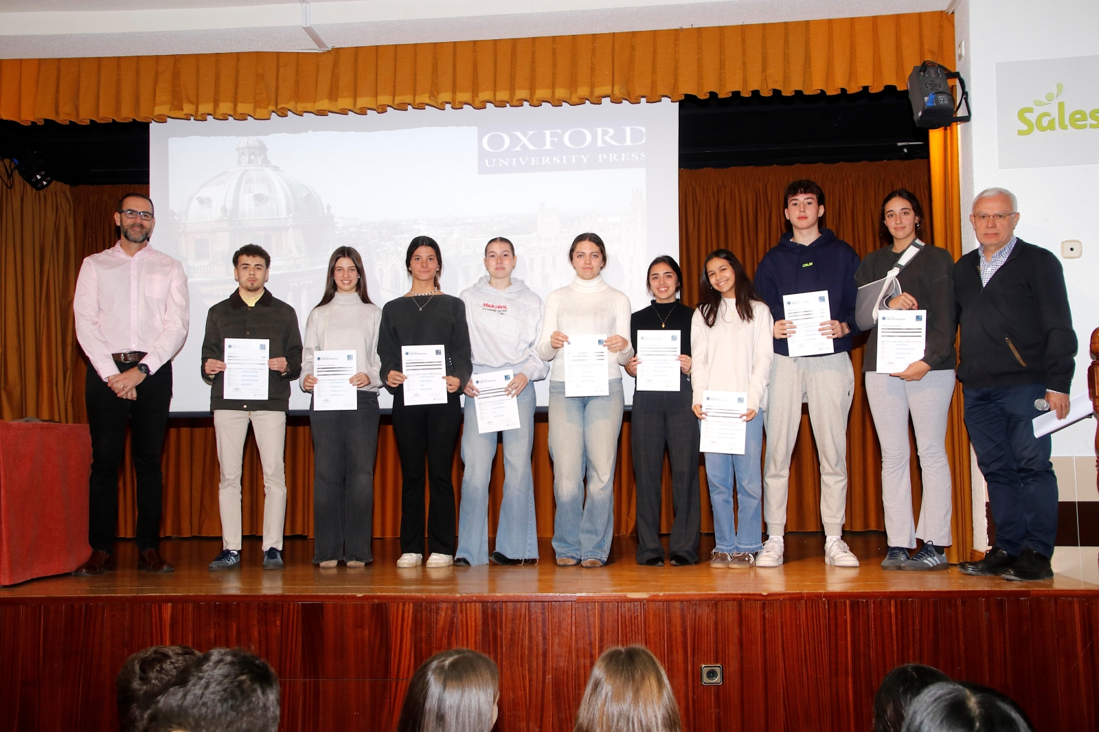 Entrega de certificados Oxford Test of English en San Juan Bosco