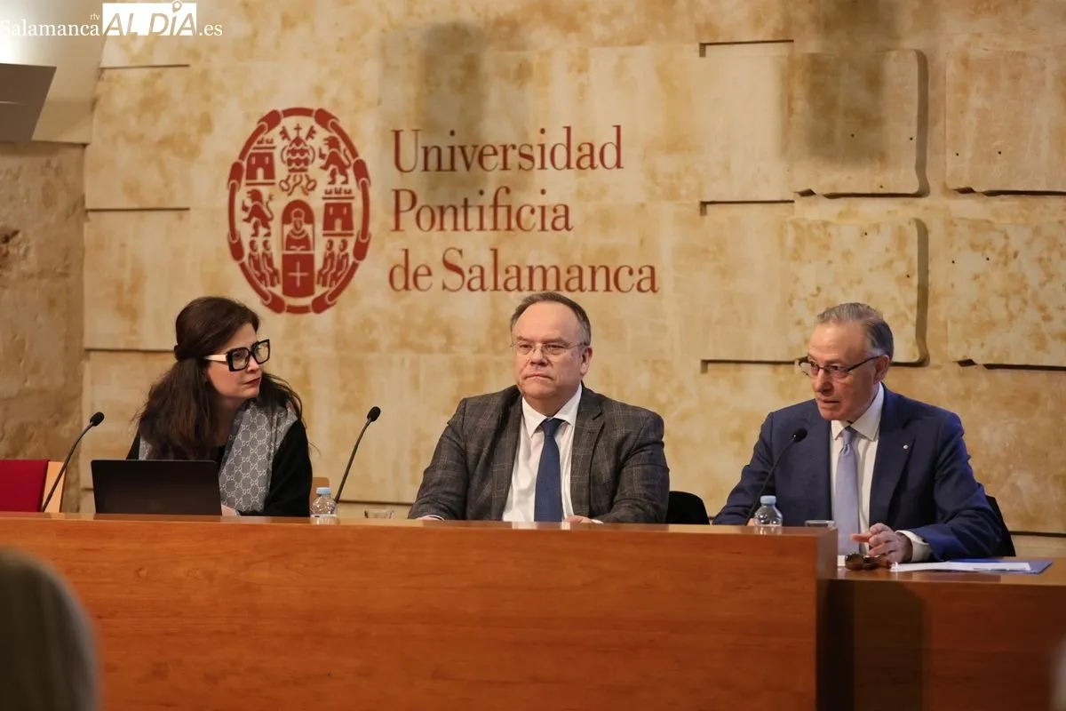 La Universidad Pontificia de Salamanca acoge la segunda fase del congreso internacional sobre la Escuela de Salamanca, organizado junto a la USAL y San Esteban. Foto de David Sañudo