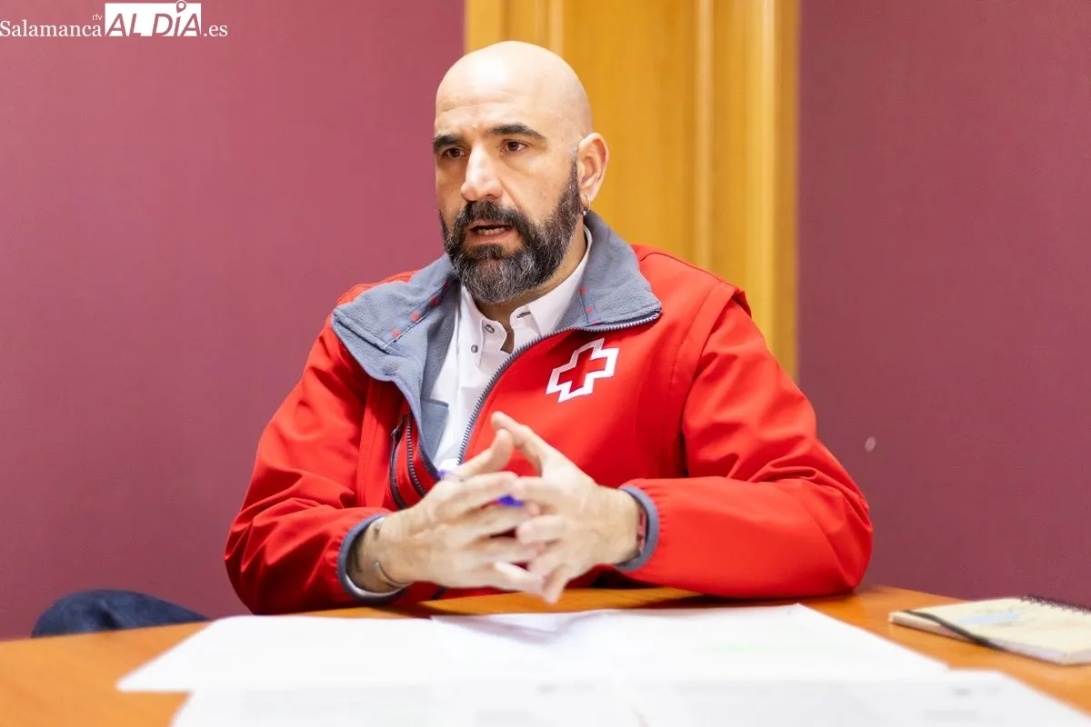 Rubén Sandín, responsable provincial de voluntariado y desarrollo de la red territorial de la entidad | FOTOS: David Sañudo 