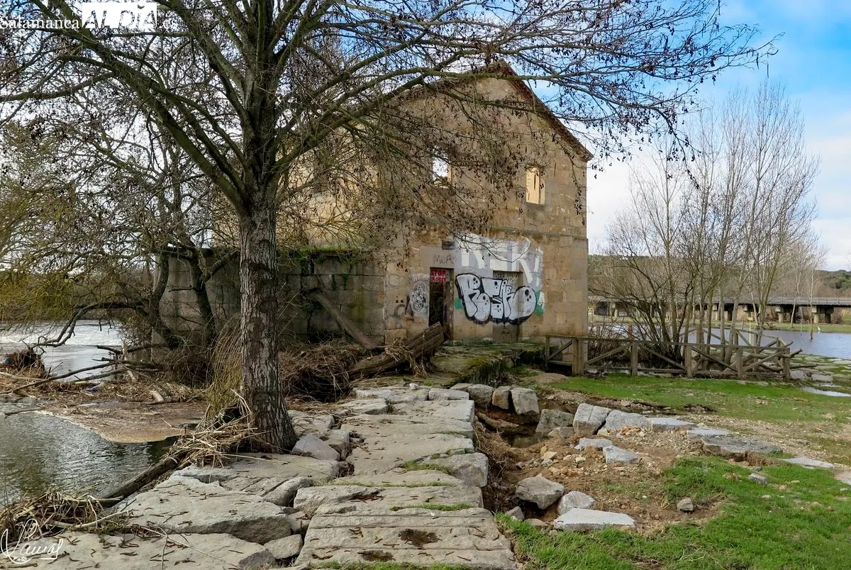 Así ha quedado el paraje de El Canto, en Villamayor, tras el paso de las últimas borrascas. Foto de Manuel Lamas