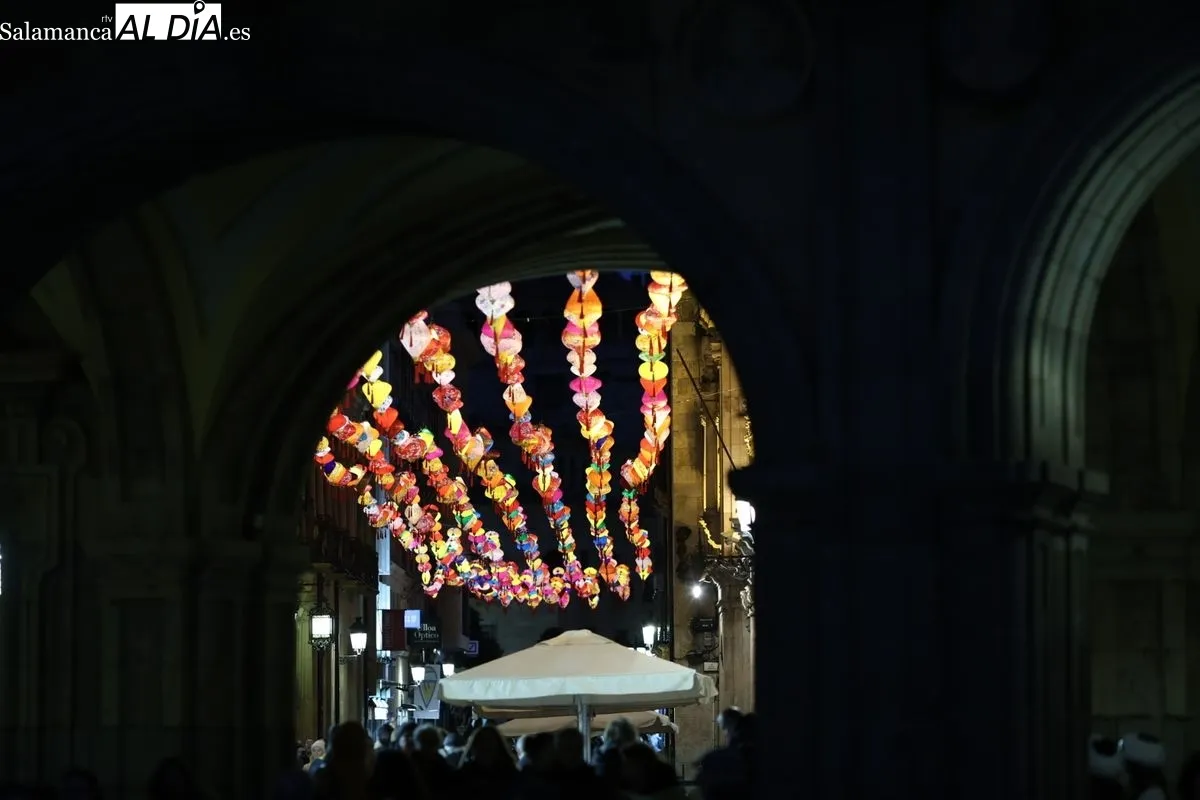 Pasacalles y encendido de la iluminación en la calle Zamora por el Año Nuevo Chino. Fotos: David Sañudo