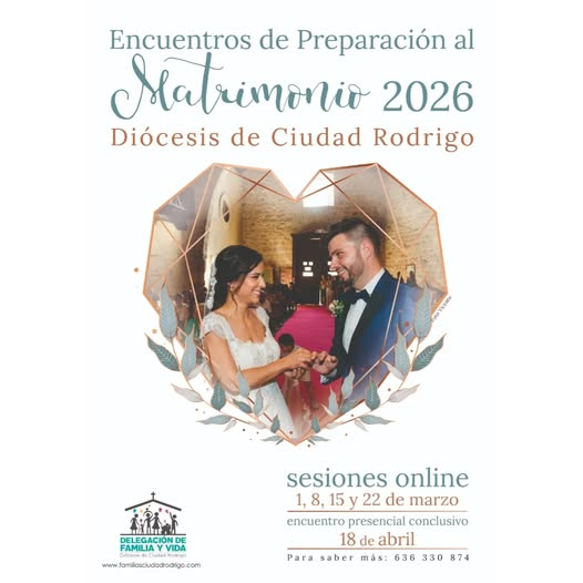 Fechas cursos prematrimoniales Ciudad Rodrigo 2026