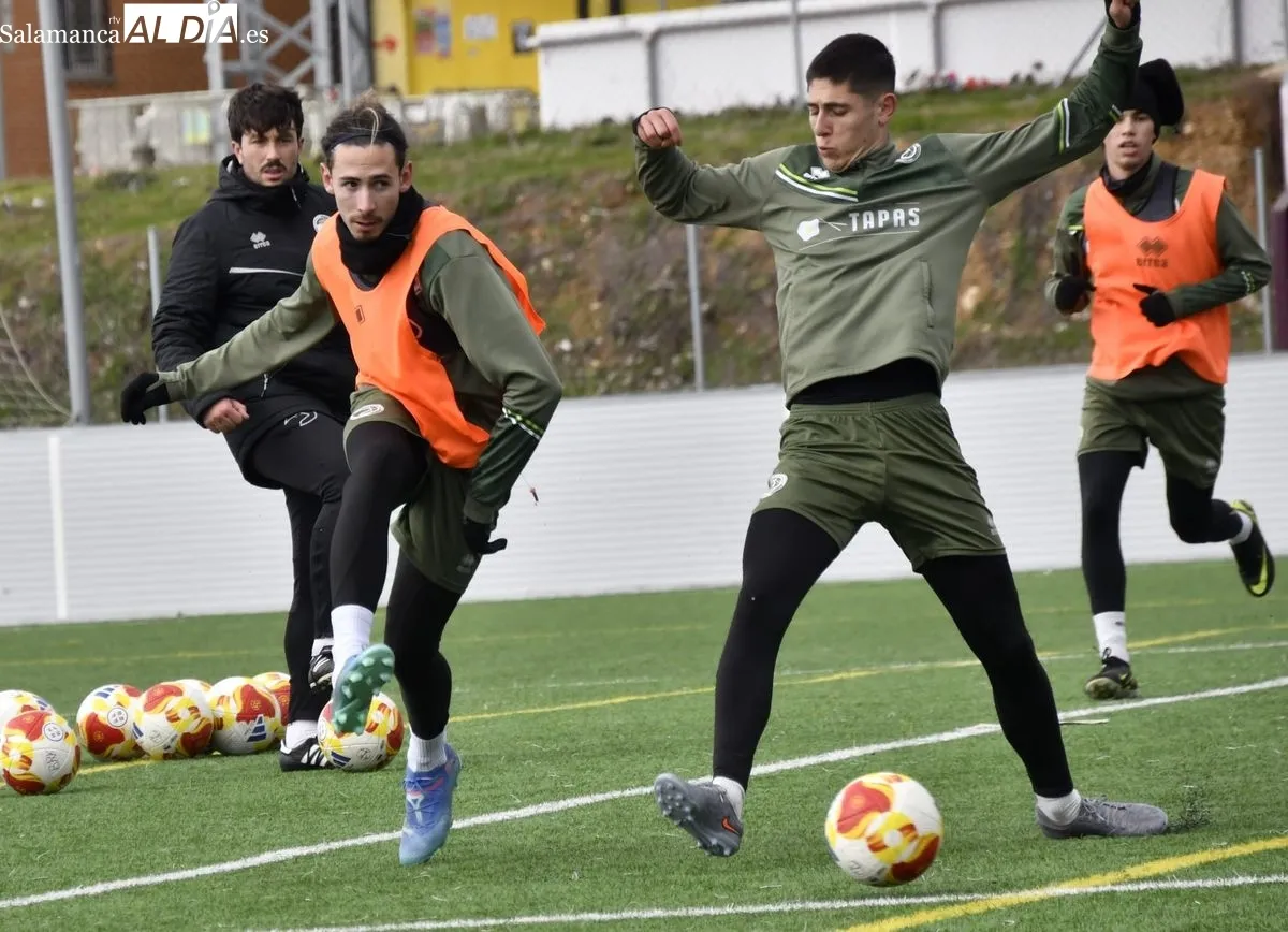 Entrenamiento de Unionistas de este martes en el anexo del Reina Sofía
