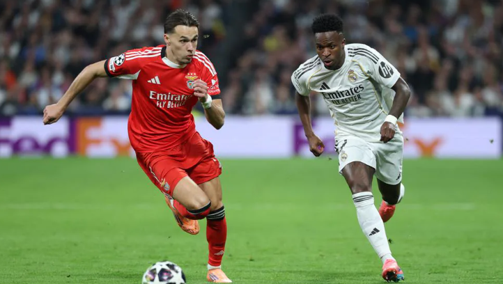 Vini Jr baila ante el Benfica para meter al Real Madrid en octavos de Champions (2-1)