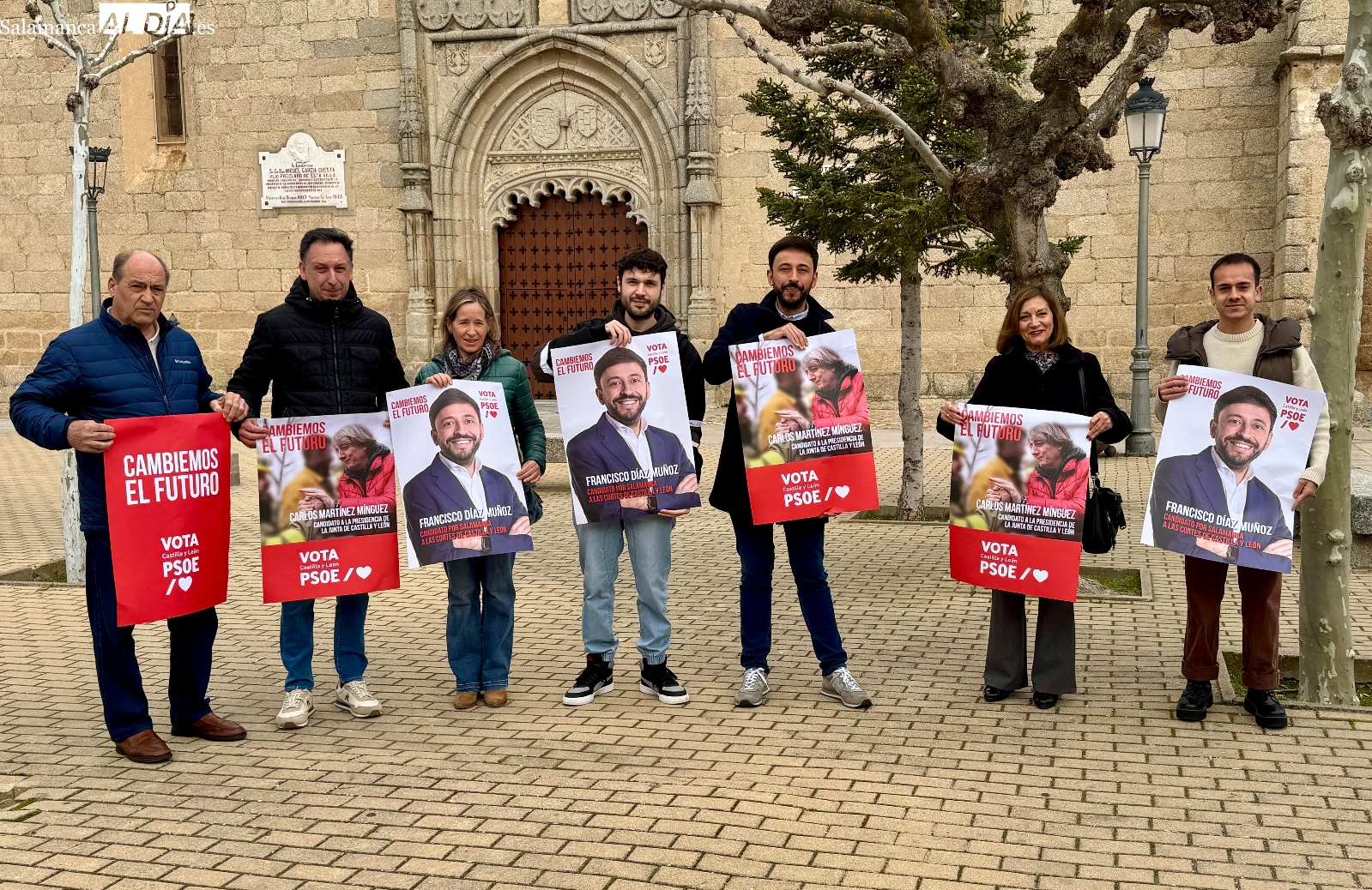 El PSOE urge al arreglo de la carretera de Macotera en su visita a la Villa: Mañueco ha mirado para otro lado, lo habitual