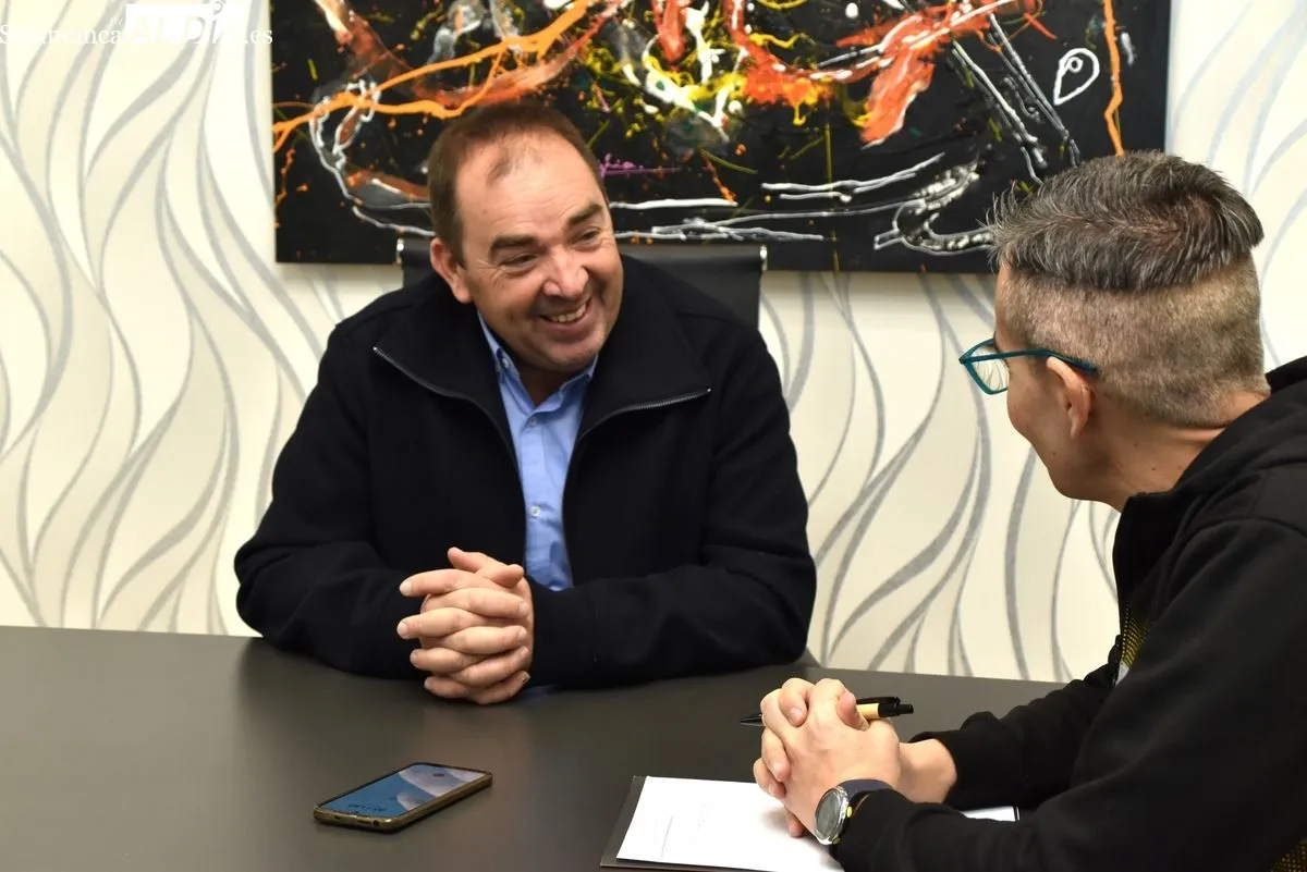 El presidente de COAG Salamanca, José Manuel Cortés, en la entrevista en SALAMANCA AL DÍA. Foto de Vanesa Martins
