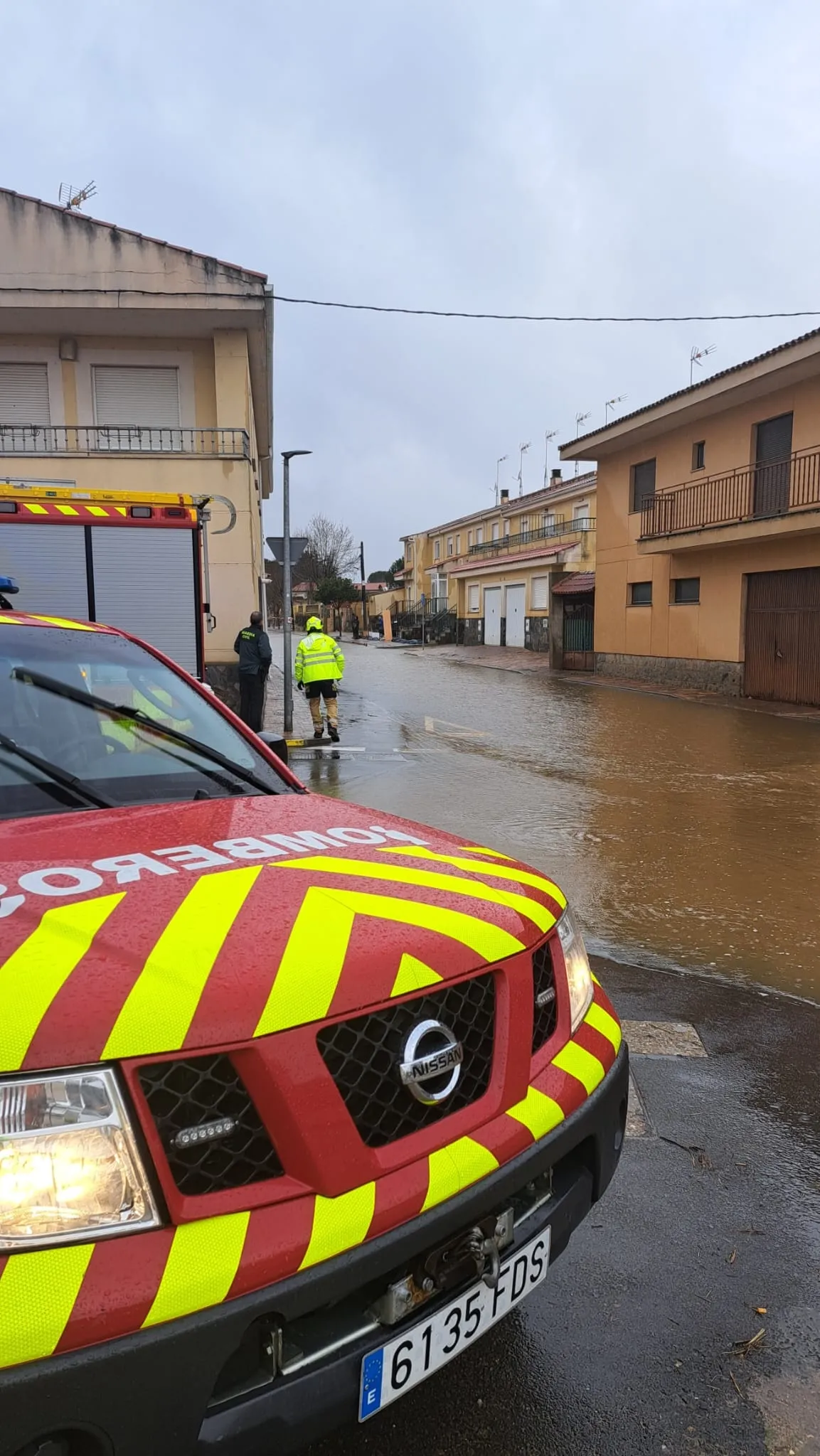 Foto 3 - Cortes en tres carreteras secundarias de la provincia: el rastro de la borrasca Leonardo en Salamanca