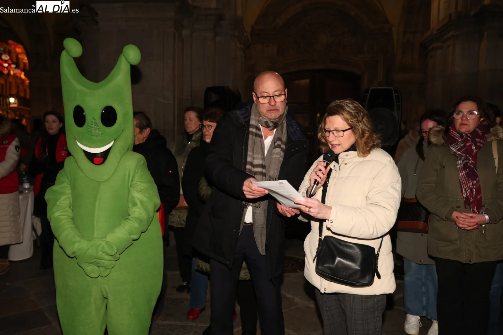 Emotiva suelta de globos y reivindicación de Pyfano en el corazón de Salamanca | Fotos: David Sañudo