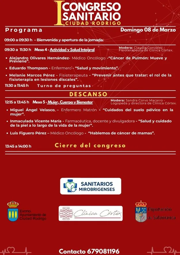 Presentación del I Congreso Sanitario en Ciudad Rodrigo 