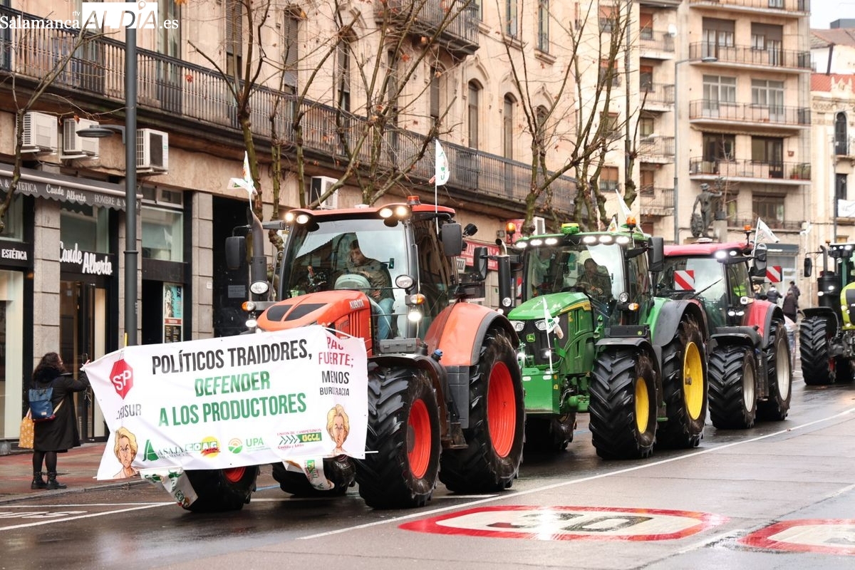 Protestas del campo en Salamanca contra Mercosur y la PAC