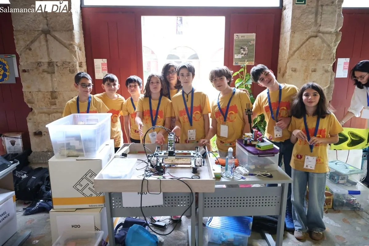 La Hospedería Fonseca acoge la décima edición del Torneo Clasificatorio First Lego League Salamanca. Fotos: David Sañudo