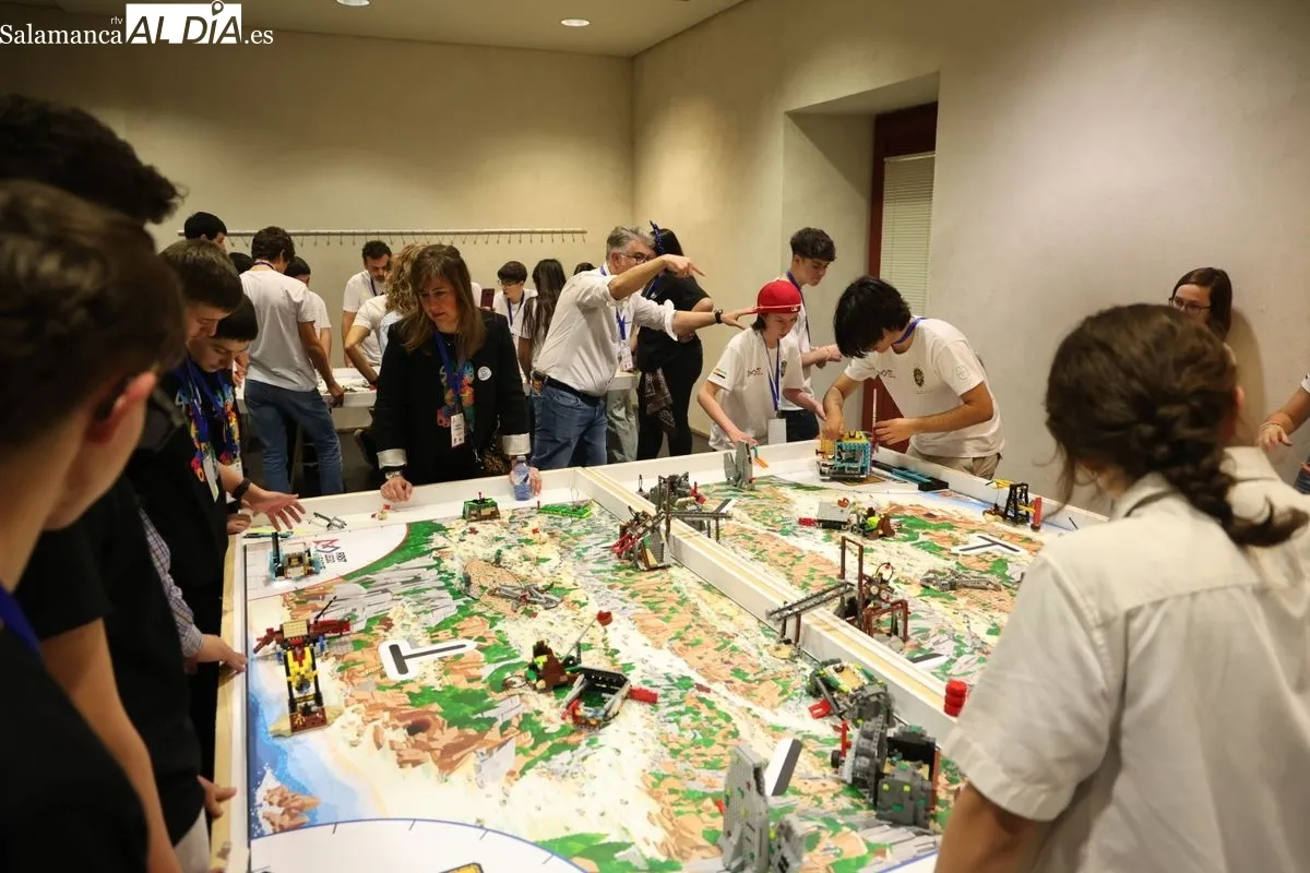 La Hospedería Fonseca acoge la décima edición del Torneo Clasificatorio First Lego League Salamanca. Fotos: David Sañudo
