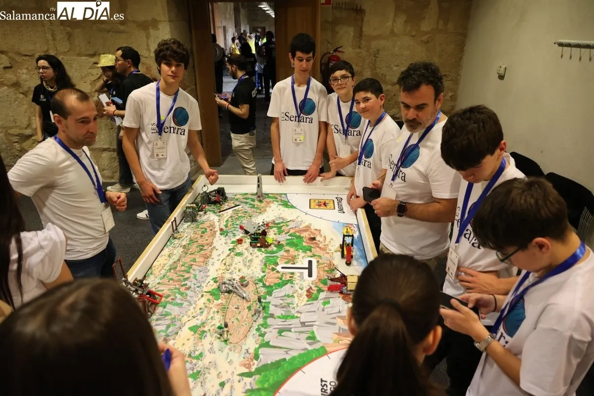 La Hospedería Fonseca acoge la décima edición del Torneo Clasificatorio First Lego League Salamanca. Fotos: David Sañudo