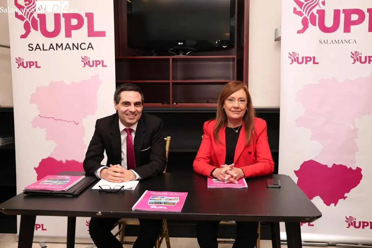 Carlos Javier Salgado (UPL) presenta las medidas para Salamanca. Foto de David Sañudo
