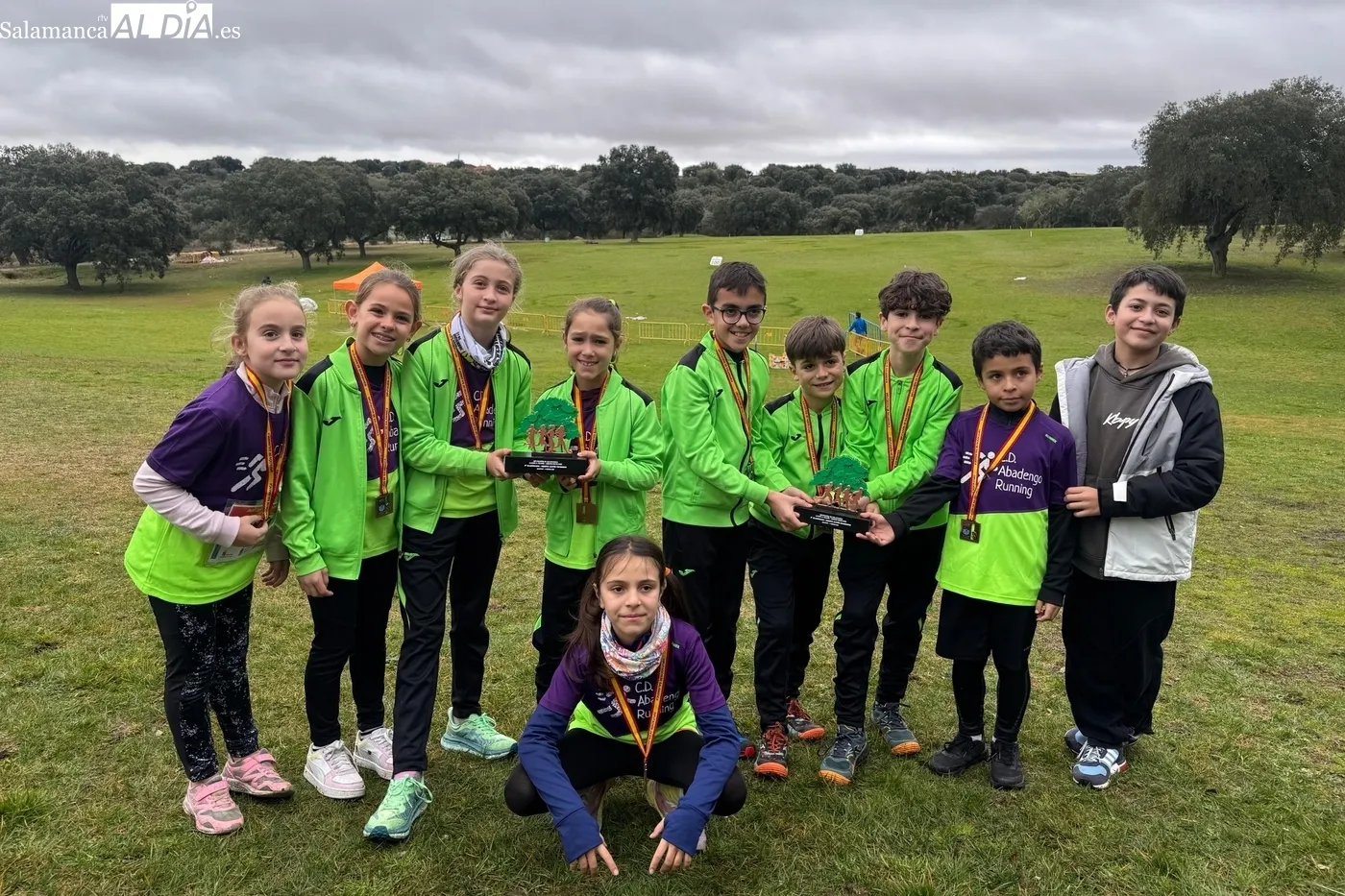 Éxito del CD Abadengo Running en campo a través de los Juegos Escolares  