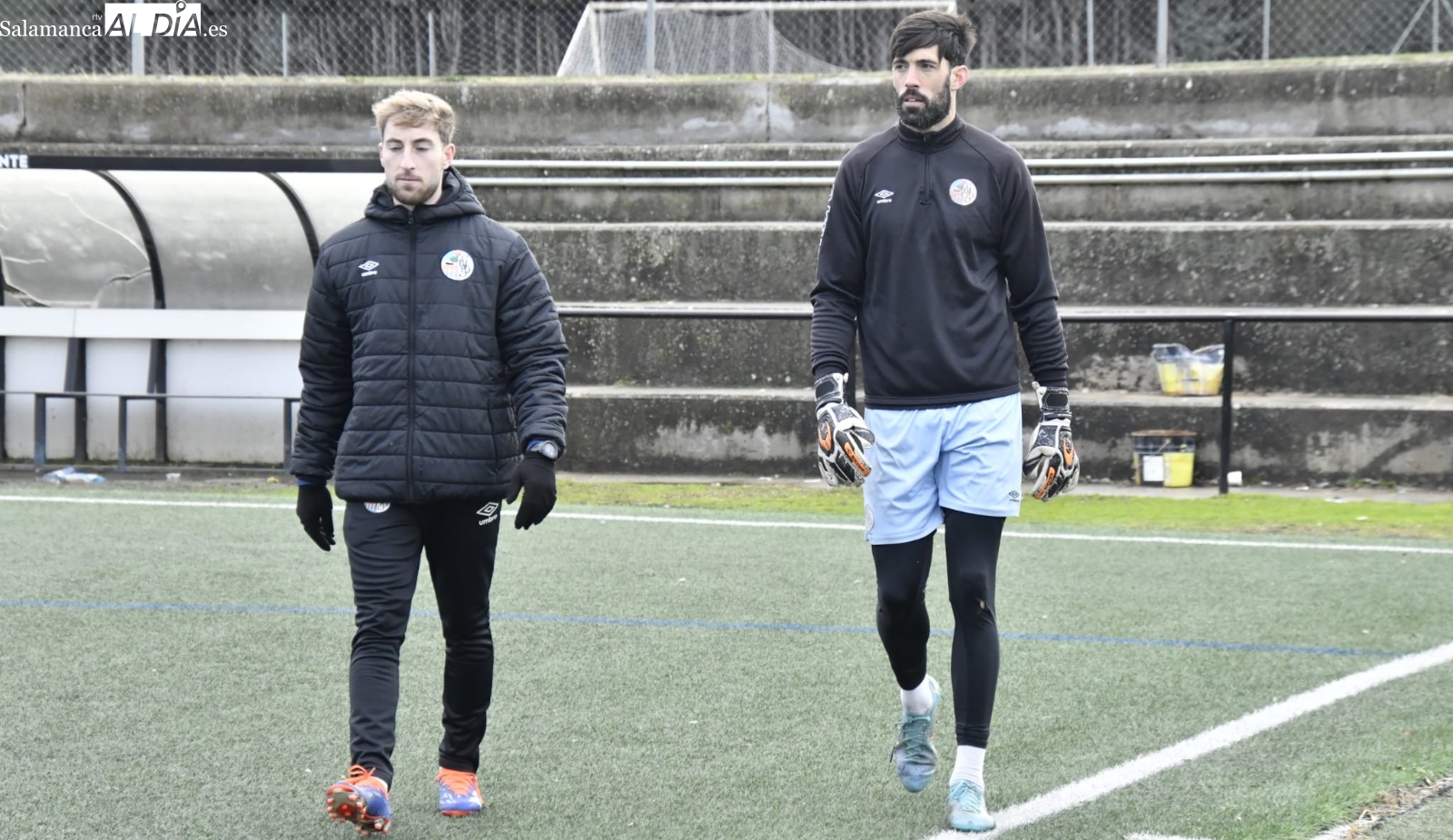 FOTOS | Delicado entrenamiento para el Salamanca UDS por las bajas: Casado, ausente; Pulpón y Mancebo, al margen; Jon se retira