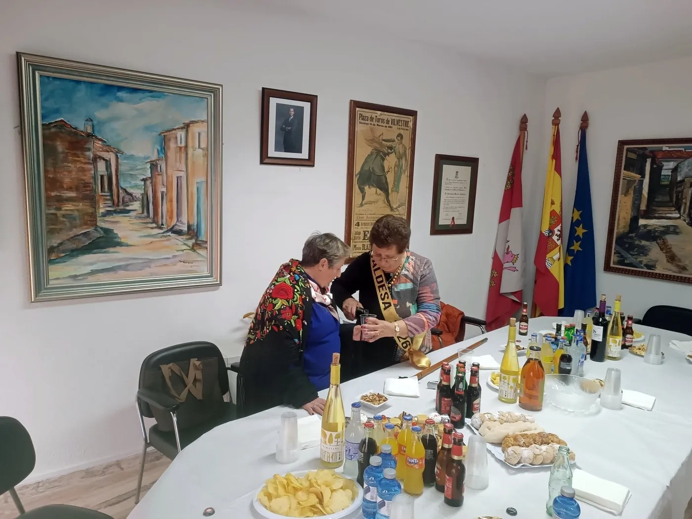 Celebración de las águedas en Vilvestre