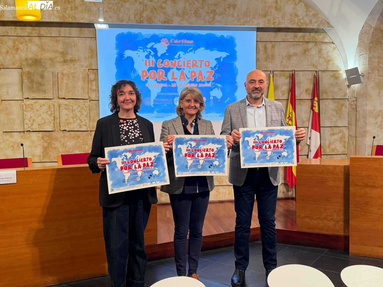 Concierto por la Paz en Salamanca: Cáritas y UPSA unen voces