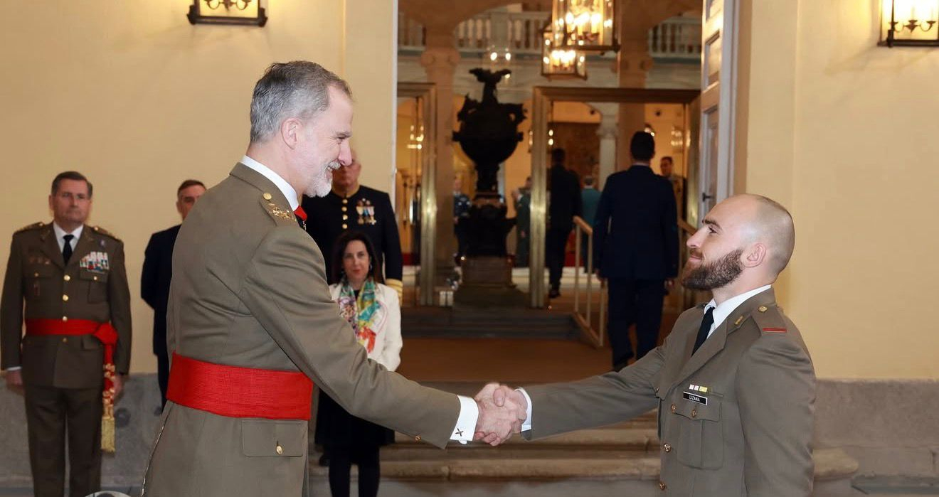 El salmantino Jaime Lizana, recibido por el Rey Felipe VI por su excelencia deportiva como kickboxer y militar