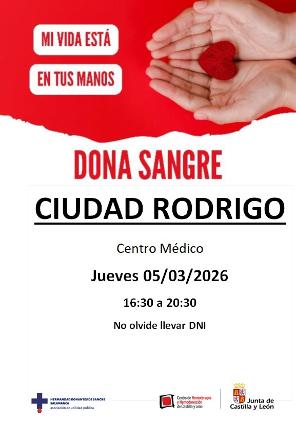 Donación de sangre en el Centro Médico de Ciudad Rodrigo