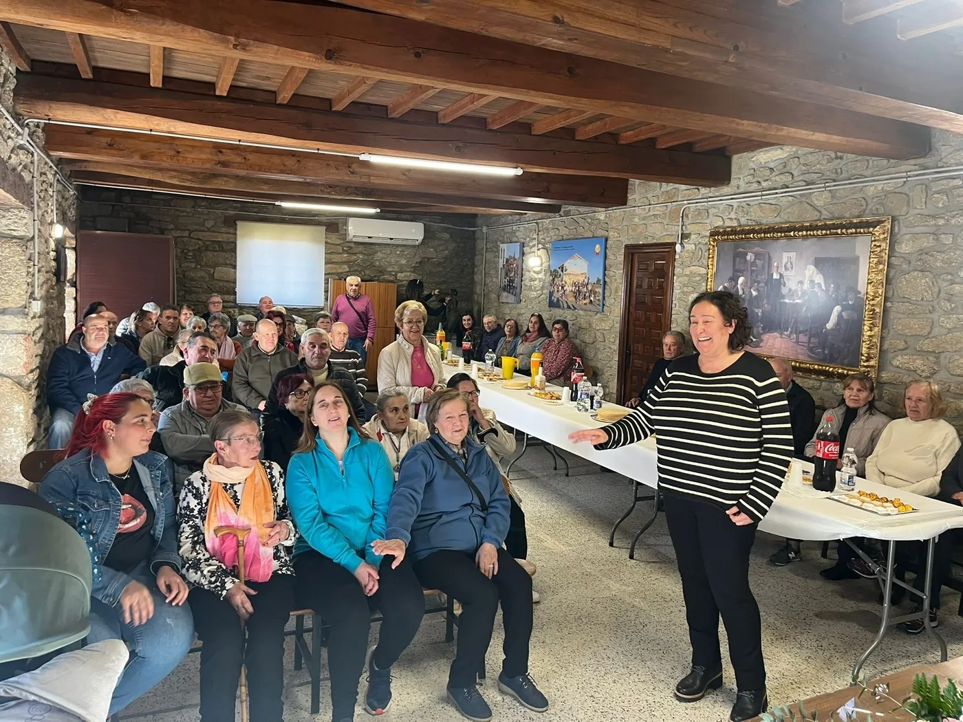 Homenaje a la enfermera Carmen Díez en Guadramiro