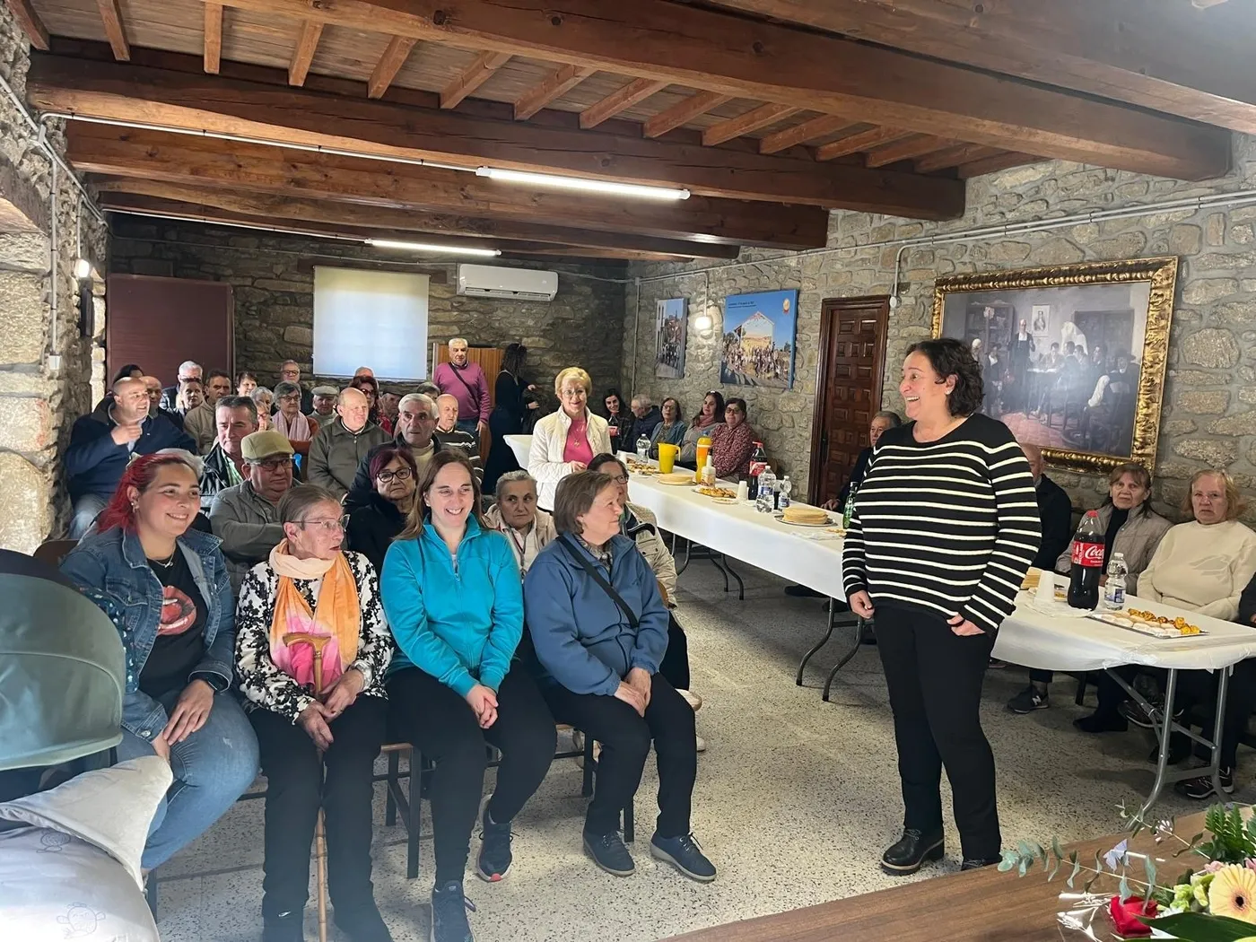 Homenaje a la enfermera Carmen Díez en Guadramiro