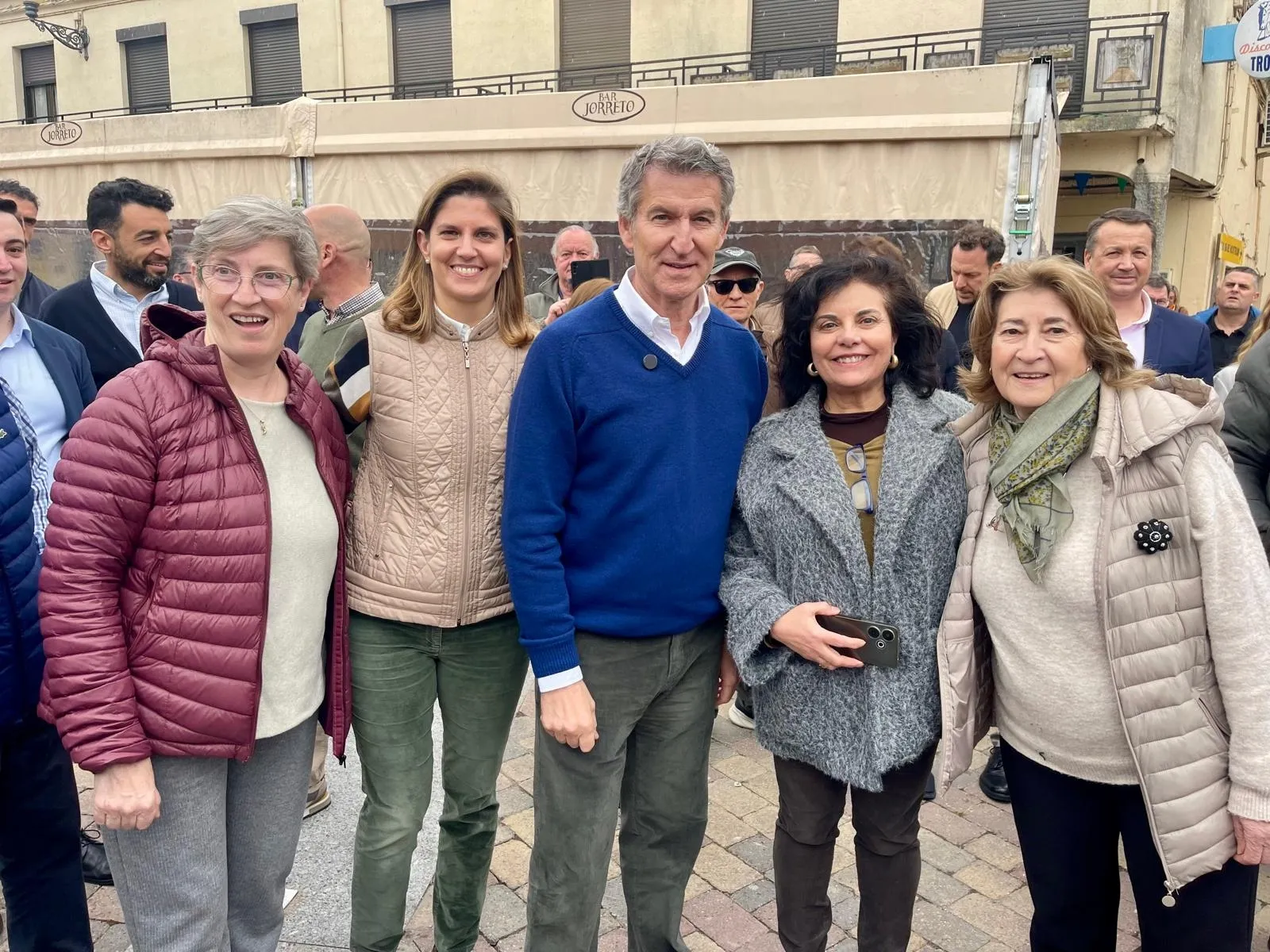 Visita de Alberto Núñez Fijóo a La Fuente de San Esteban