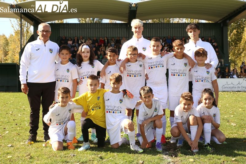 El Benjamín del Alba de Tormes CF afronta el reto de Primera Provincial con trabajo y constancia
