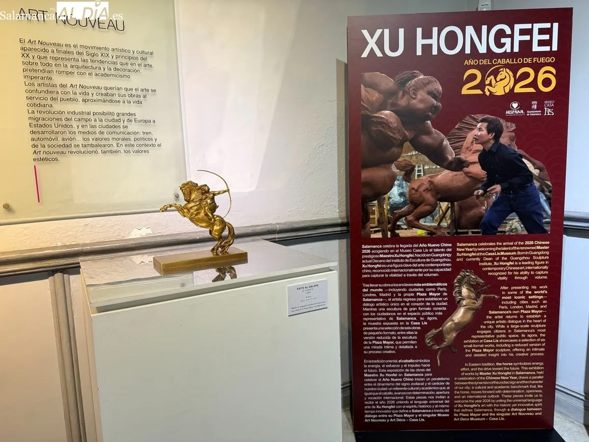 El Museo Art Nouveau y Art Déco acoge hasta el 1 de marzo una muestra del escultor chino Xu Hongfei. Foto de Vanesa Martins
