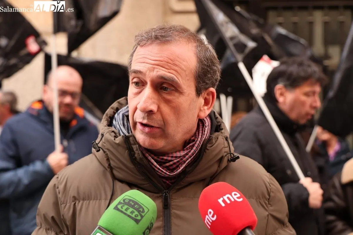 CCOO se moviliza en Salamanca para exigir más prevención ante el repunte de los accidentes laborales graves. Foto de David Sañudo