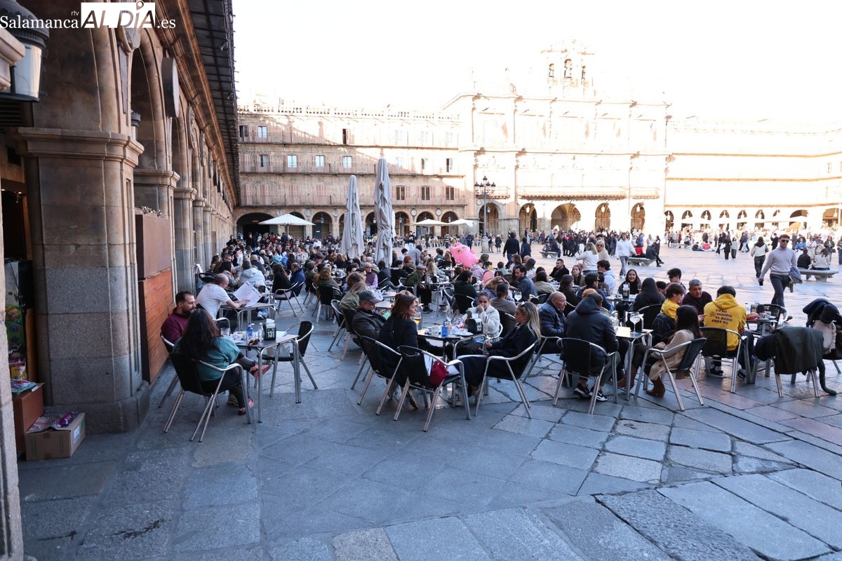FOTOS | El tiempo en Salamanca: sol y terrazas llenas tras las lluvias