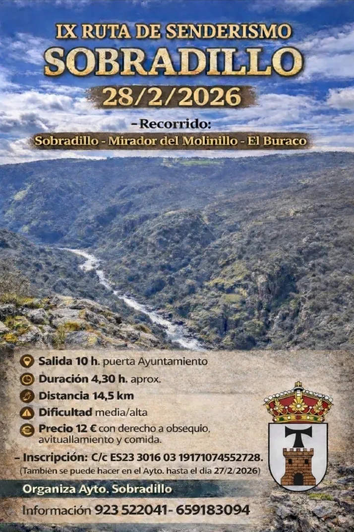 &Uacute;ltimas horas para inscribirse en la IX Ruta de Senderismo de Sobradillo | Imagen 1