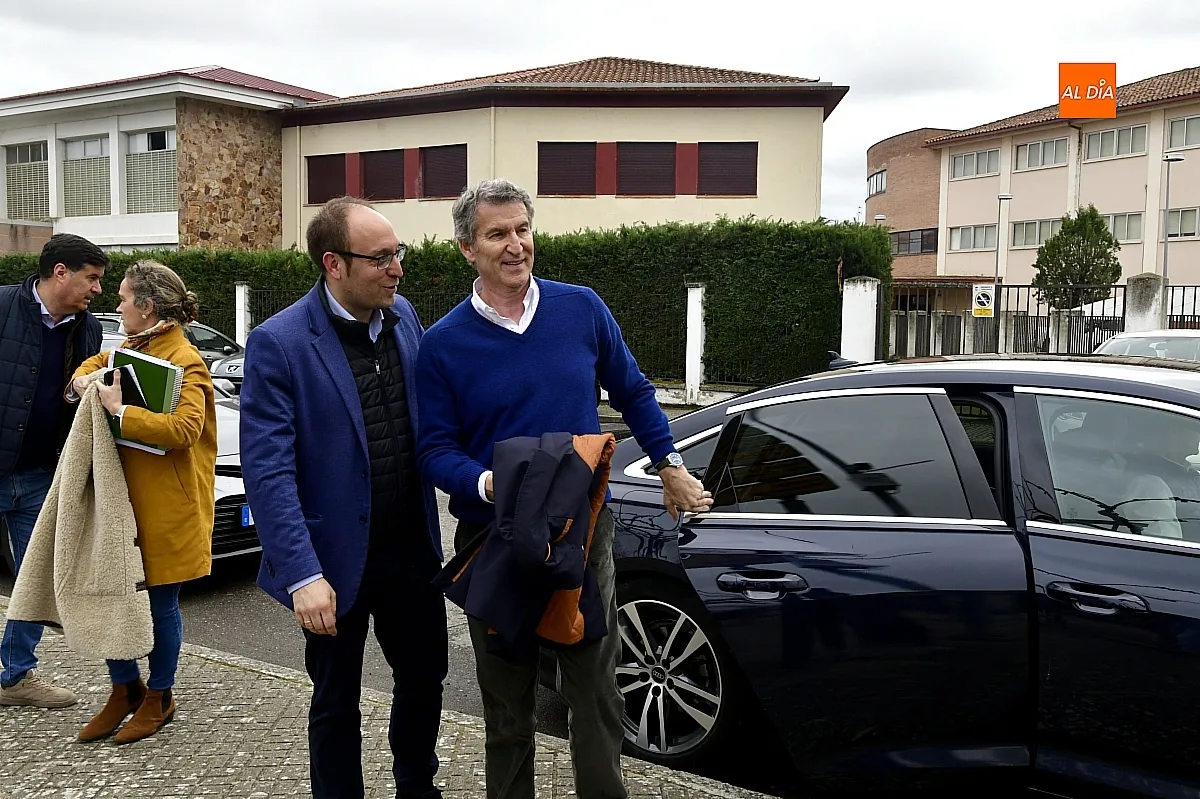 Visita del líder del PP Alberto Núñez Feijóo a Ciudad Rodrigo