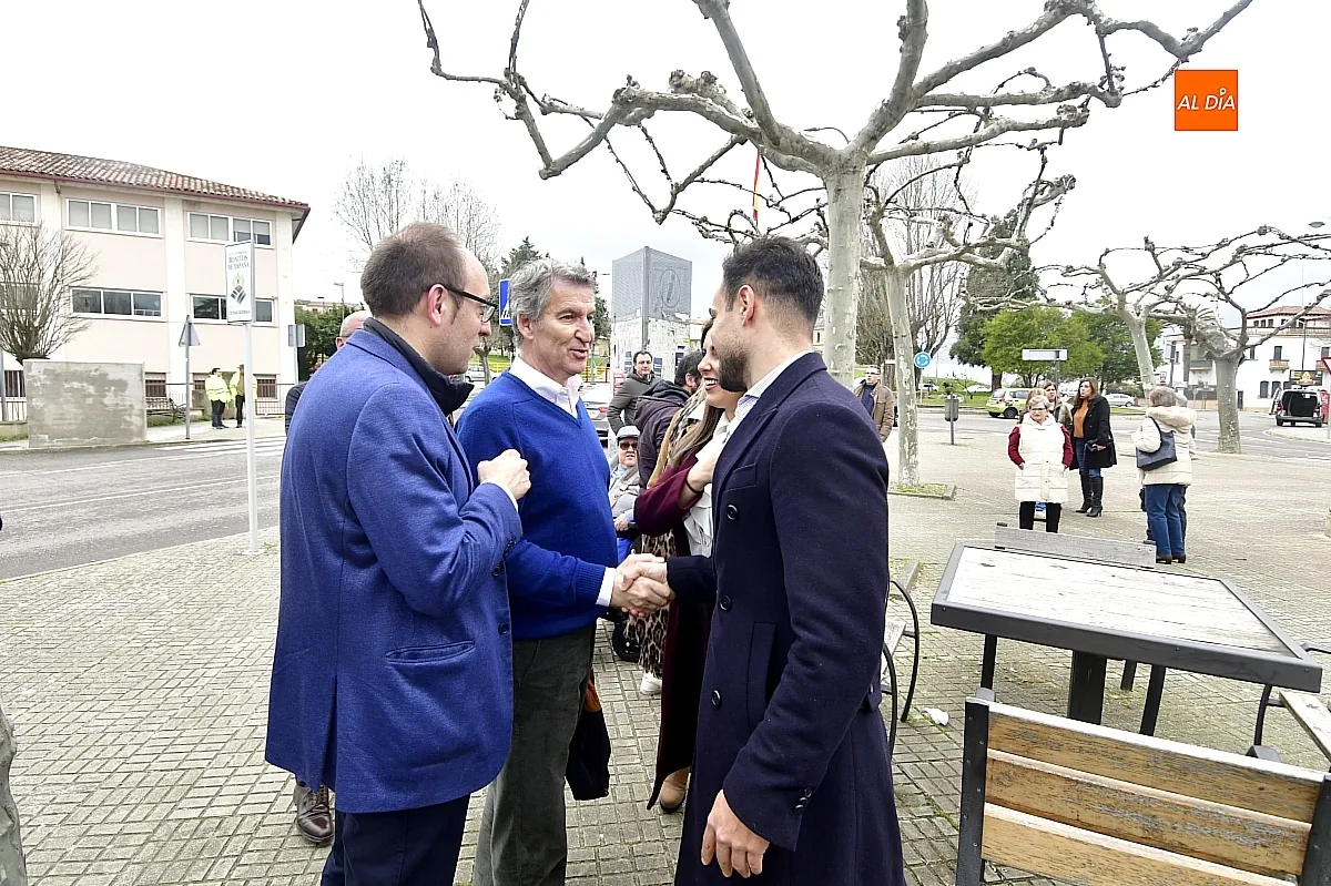Visita del líder del PP Alberto Núñez Feijóo a Ciudad Rodrigo