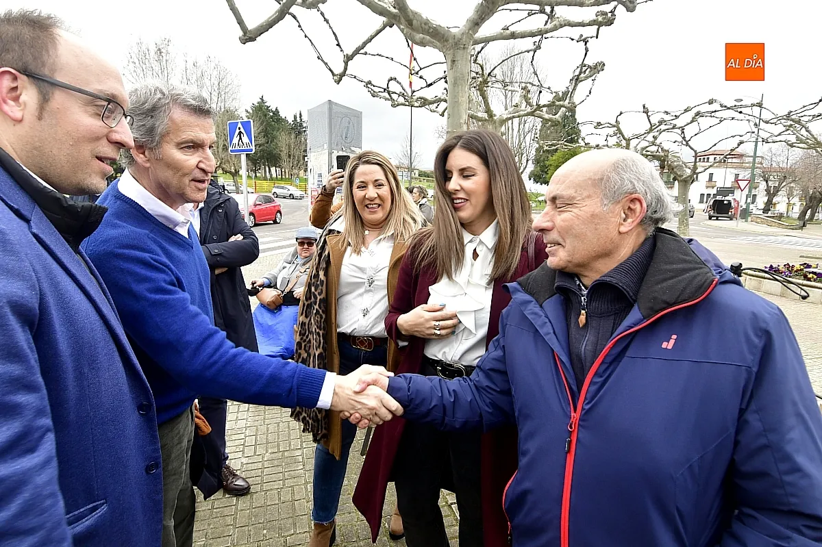 Visita del líder del PP Alberto Núñez Feijóo a Ciudad Rodrigo