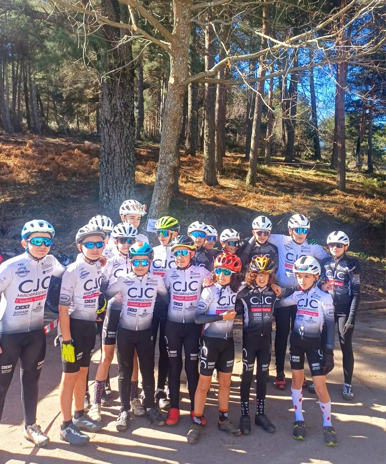 Copa de Escuelas de BTT de Castilla y León el Club Jóvenes Ciclistas Mirobrigenses