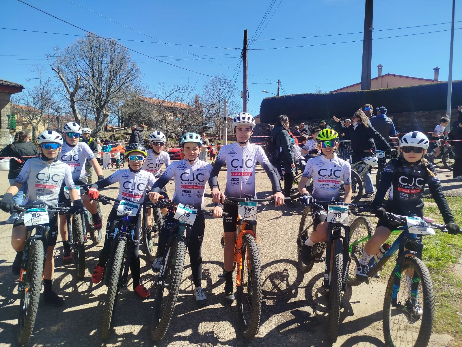 Copa de Escuelas de BTT de Castilla y León el Club Jóvenes Ciclistas Mirobrigenses