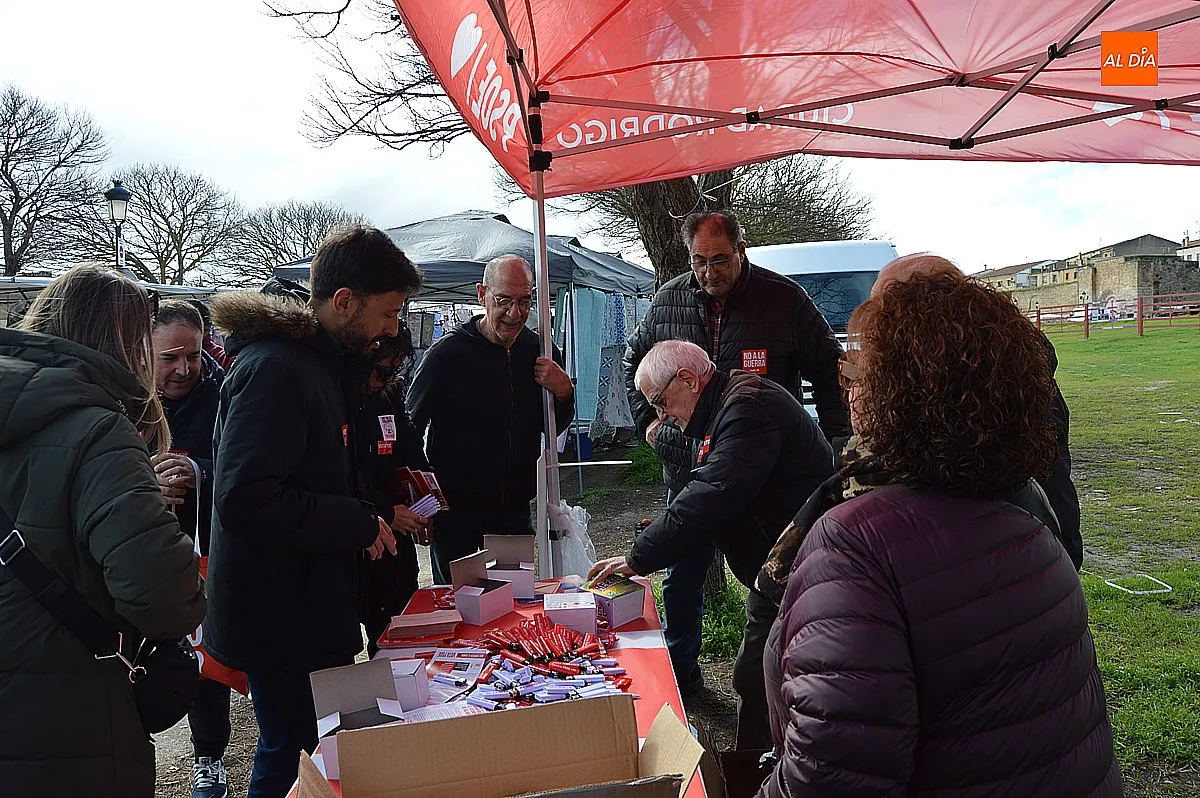 Mesa electoral del PSOE en Ciudad Rodrigo 
