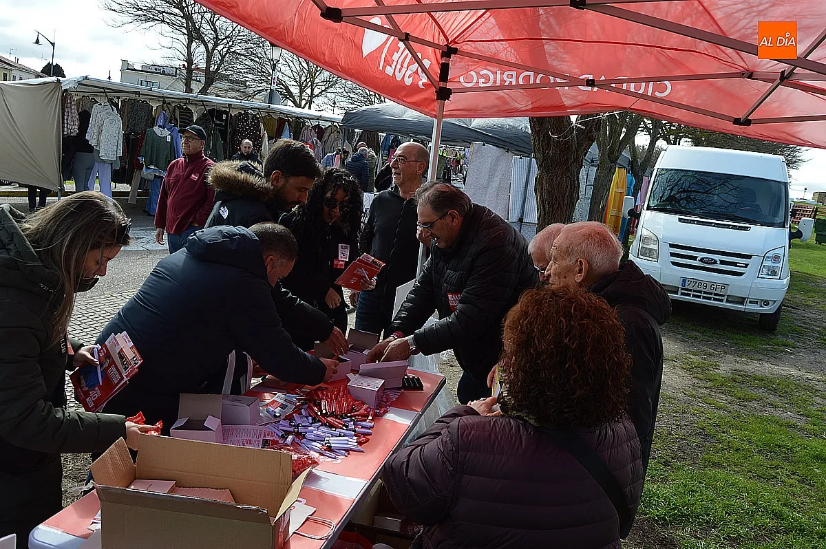 Mesa electoral del PSOE en Ciudad Rodrigo 