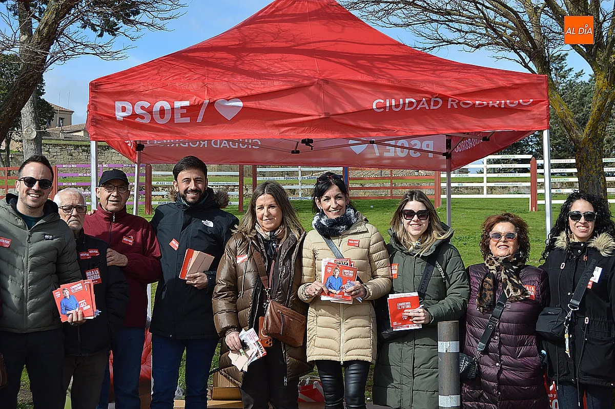 Mesa electoral del PSOE en Ciudad Rodrigo 