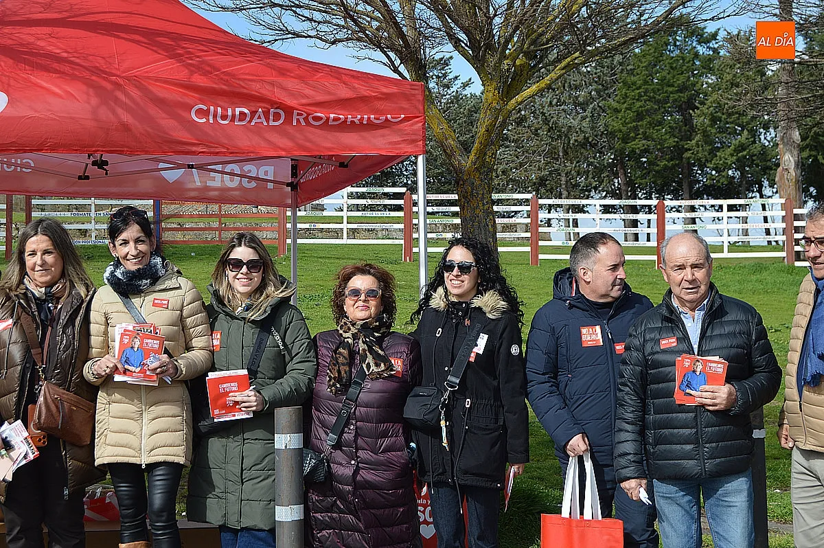 Mesa electoral del PSOE en Ciudad Rodrigo 