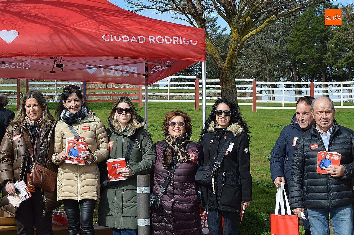 Mesa electoral del PSOE en Ciudad Rodrigo 