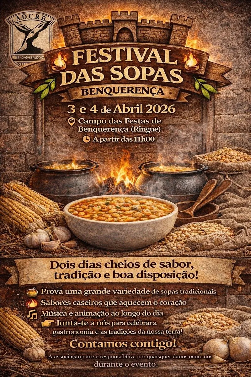Festival das Sopas de Benquerença (Penamacor, Portugal), 3 y 4 de abril de 2026