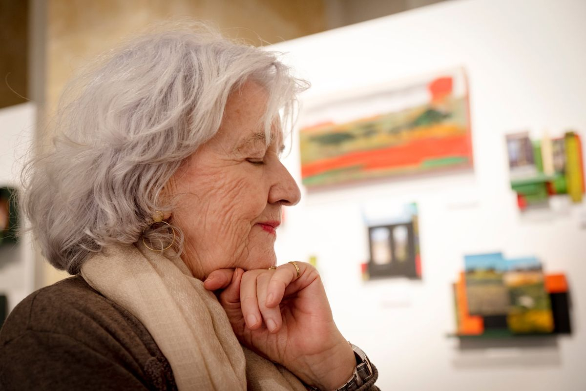 Cierre de la exposición antológica de Marina Gómez en la Torre de los Anaya, Dos tiempos, dos espacios