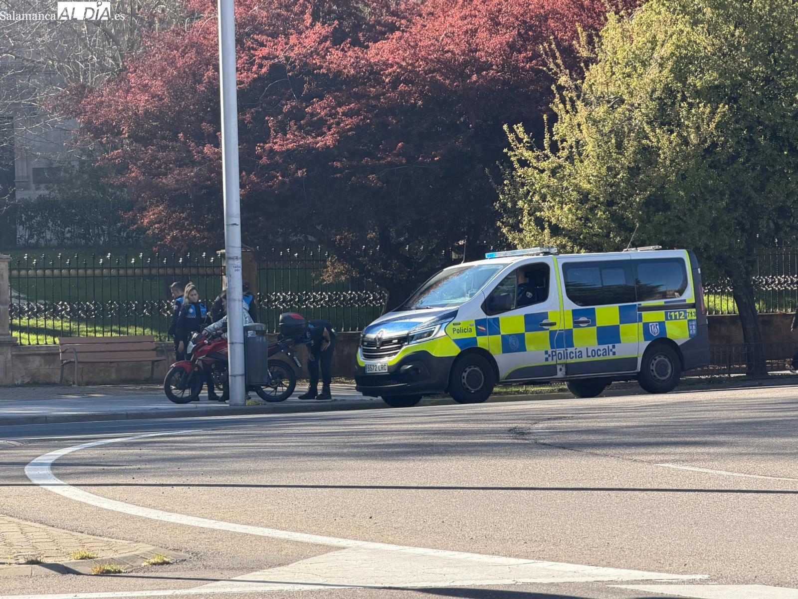 Motorista accidentado rechaza asistencia en Salamanca