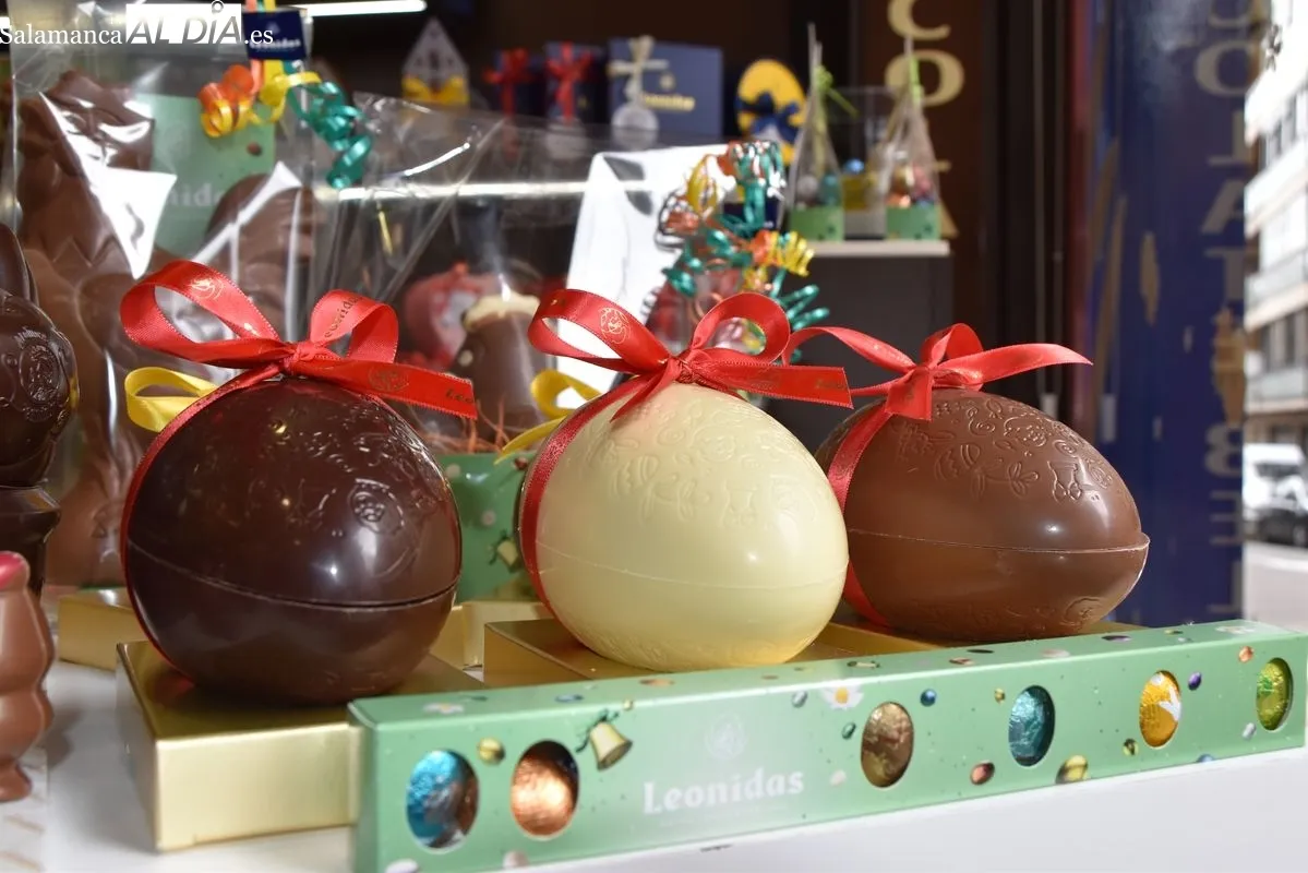 Los huevos de Pascua que arransan en la bombonería Leonidas | Fotos: T.Sánchez